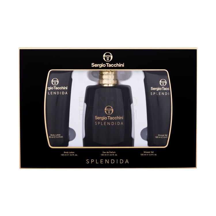 Sergio Tacchini Splendida Zestaw EDP 100 ml + żel pod prysznic 100 ml + mleczko do ciała 100 ml