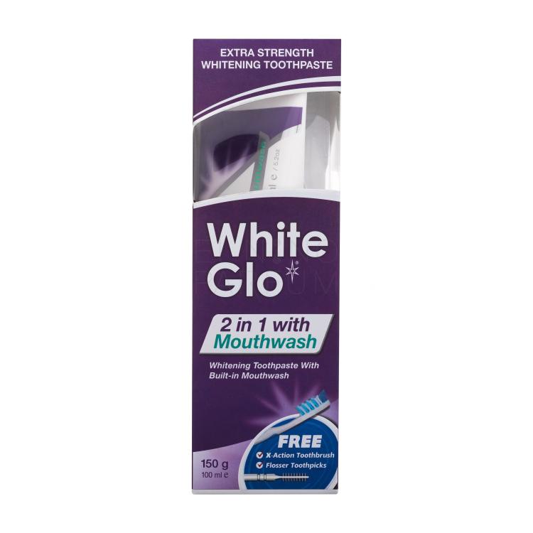 White Glo 2 in 1 with Mouthwash Pasta do zębów Zestaw