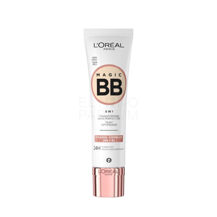 L&#039;Oréal Paris Magic BB 5in1 Transforming Skin Perfector Krem BB dla kobiet 30 ml Odcień Very Light