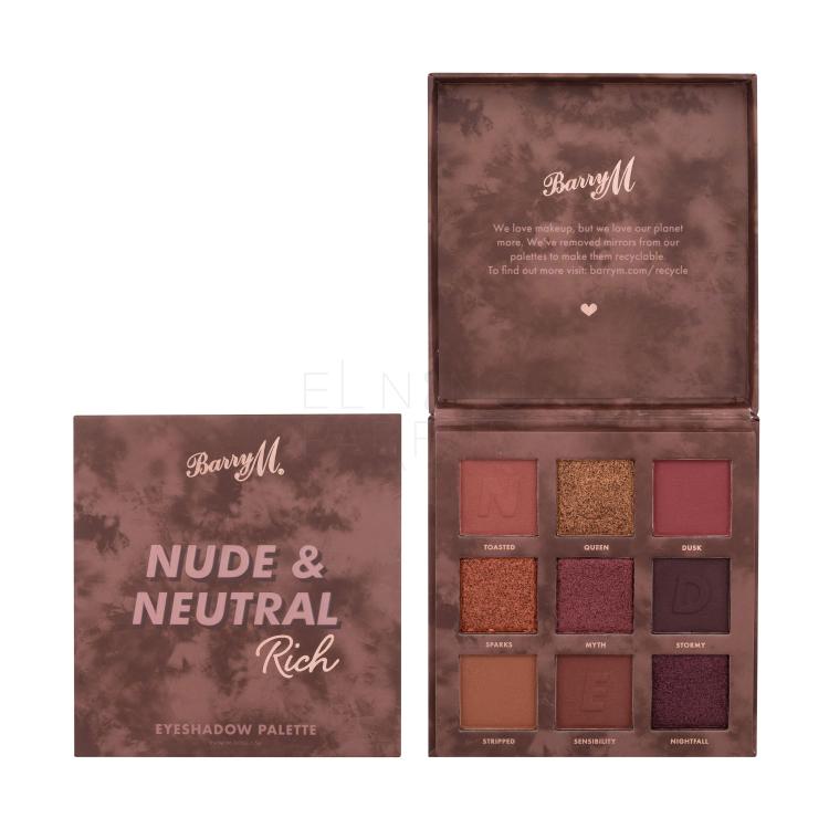 Barry M Nude &amp; Neutral Rich Cienie do powiek dla kobiet 13,5 g