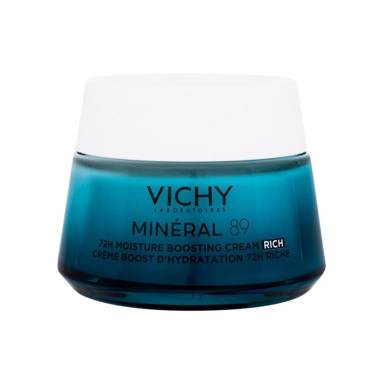 Vichy Minéral 89 72H Moisture Boosting Cream Rich Krem do twarzy na dzień dla kobiet 50 ml