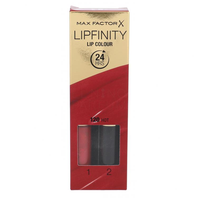 Max Factor Lipfinity 24HRS Lip Colour Pomadka dla kobiet 4,2 g Odcień 120 Hot
