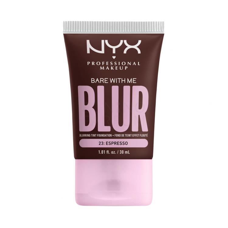 NYX Professional Makeup Bare With Me Blur Tint Foundation Podkład dla kobiet 30 ml Odcień 23 Espresso