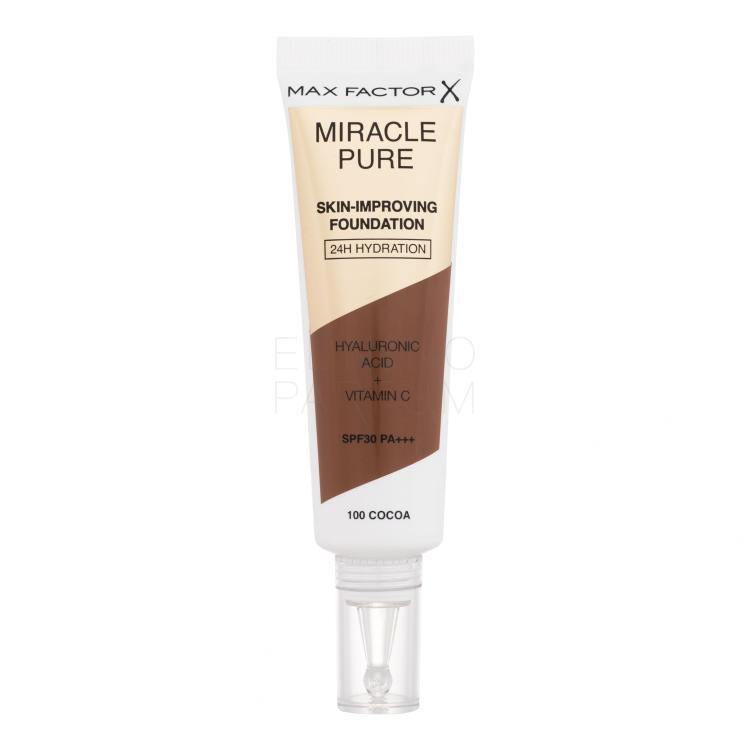 Max Factor Miracle Pure Skin-Improving Foundation SPF30 Podkład dla kobiet 30 ml Odcień 100 Cocoa