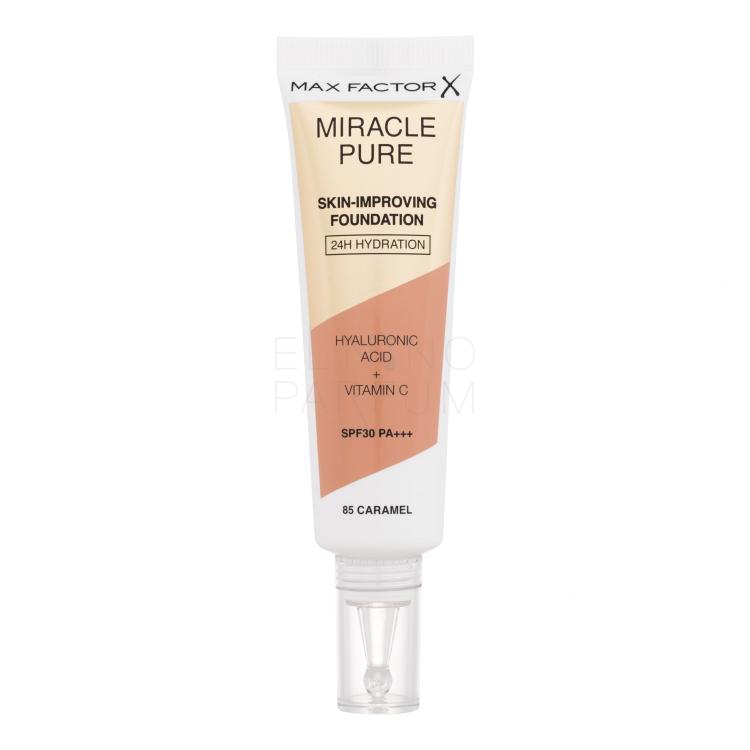 Max Factor Miracle Pure Skin-Improving Foundation SPF30 Podkład dla kobiet 30 ml Odcień 85 Caramel