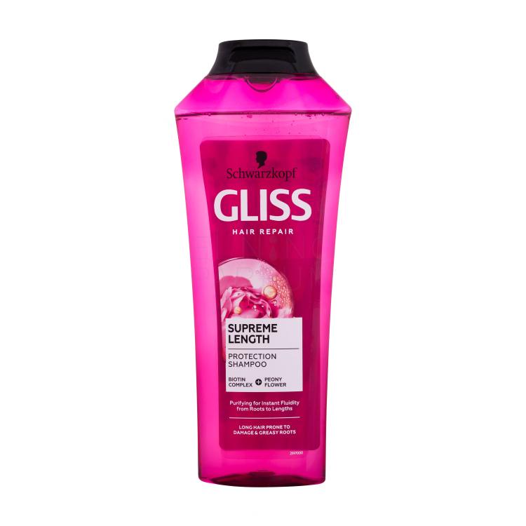 Schwarzkopf Gliss Supreme Length Protection Shampoo Szampon do włosów dla kobiet 400 ml