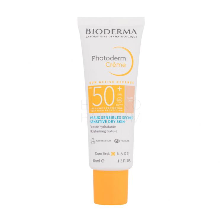 BIODERMA Photoderm Cream SPF50+ Preparat do opalania twarzy 40 ml Odcień Light
