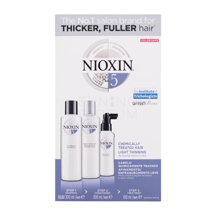 Nioxin System 5 Zestaw szampon System 5 Cleanser Shampoo 300 ml + odżywka System 5 Revitalising Conditioner 300 ml + kuracja do włosów System 5 Scalp &amp; Hair Treatment 100 ml