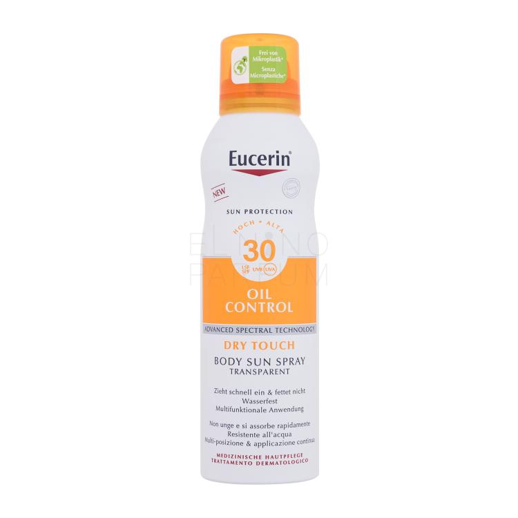Eucerin Sun Oil Control Body Sun Spray Dry Touch SPF30 Preparat do opalania ciała 200 ml