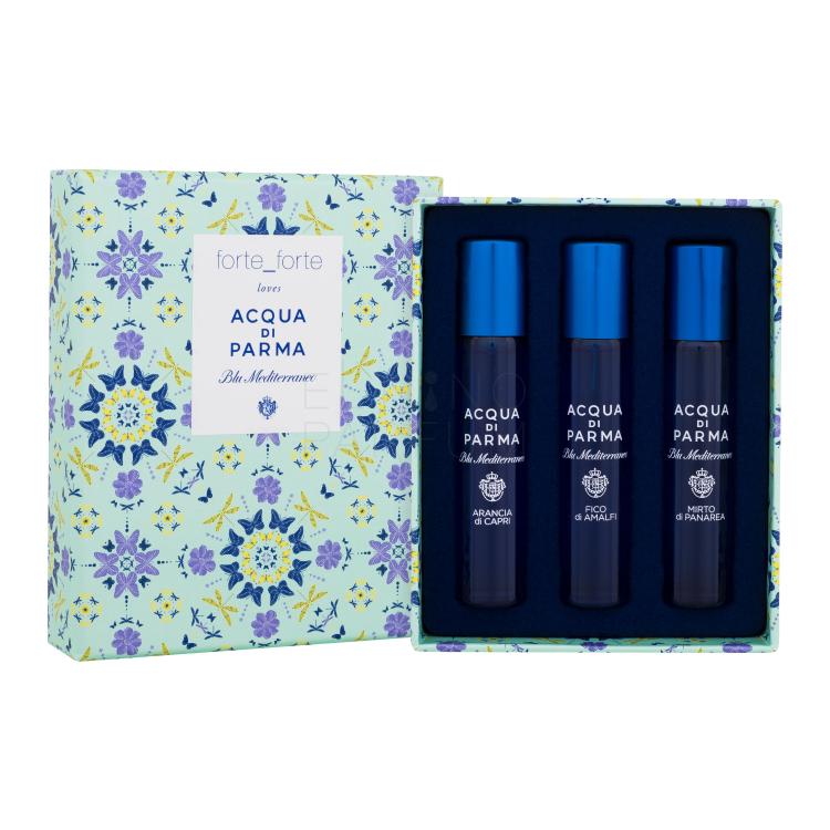 Acqua di Parma Blu Mediterraneo forte_forte Limited Edition Zestaw woda toaletowa Mirto di Panarea 12 ml + woda toaletowa Arancia di Capri 12 ml + woda toaletowa Fico di Amalfi 12 ml