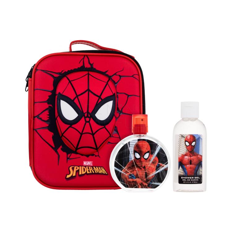 Marvel Spiderman Set Zestaw woda toaletowa 100 ml + żel pod prysznic 100 ml + kosmetyczka