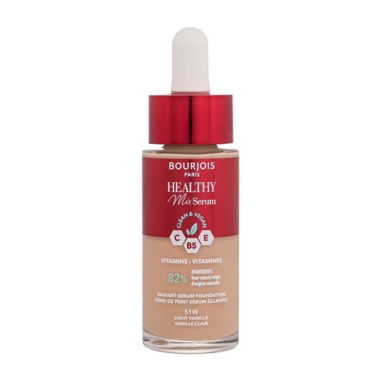 BOURJOIS Paris Healthy Mix Clean &amp; Vegan Serum Foundation Podkład dla kobiet 30 ml Odcień 51 Light Vanilla