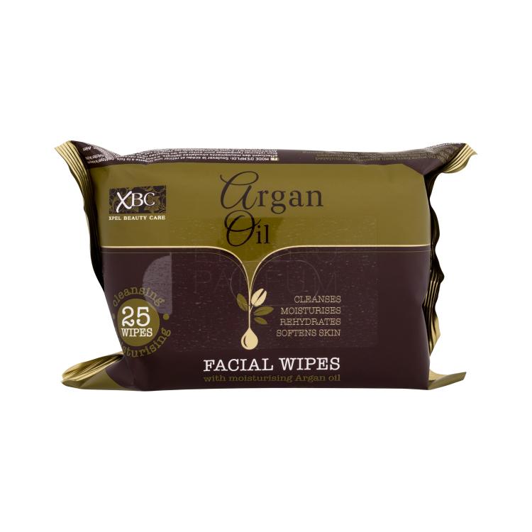 Xpel Argan Oil Chusteczki oczyszczające dla kobiet Zestaw