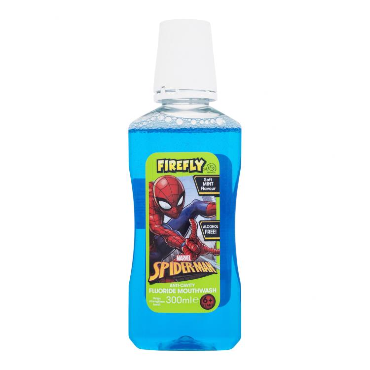 Marvel Spiderman Firefly Anti-Cavity Fluoride Mouthwash Płyn do płukania ust dla dzieci 300 ml