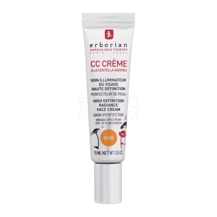 Erborian CC Crème High Definition Radiance Face Cream Krem CC dla kobiet 15 ml Odcień Doré