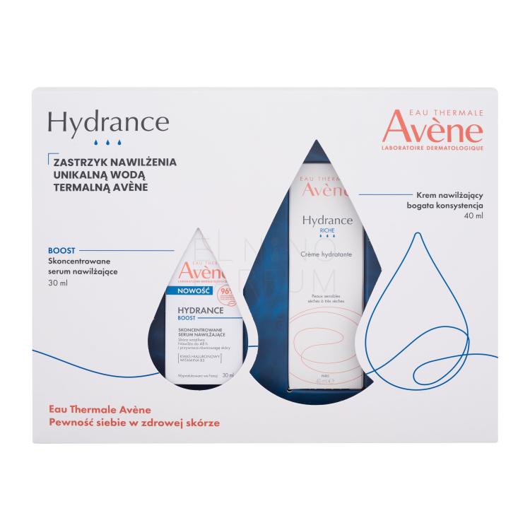 Avene Hydrance Zestaw krem do twarzy Hydrance Rich Hydrating Cream 40 ml + serum do twarzy Hydrance Boost Concentrated Hydrating Serum 30 ml