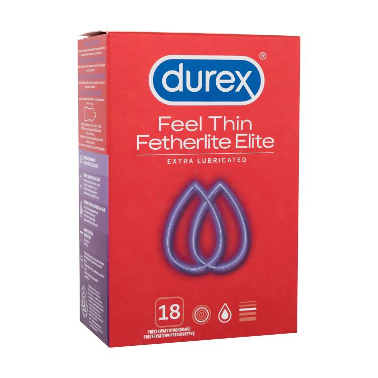 Durex Feel Thin Extra Lubricated Prezerwatywy dla mężczyzn Zestaw