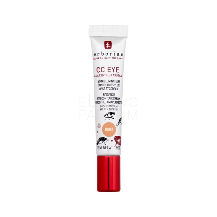 Erborian CC Eye Radiance Eye Contour Cream Krem CC dla kobiet 10 ml Odcień Doré