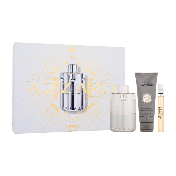 Azzaro Wanted Zestaw woda perfumowana 100 ml + woda perfumowana 10 ml + żel pod prysznic 75 ml