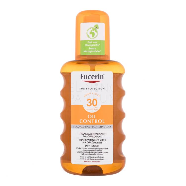 Eucerin Sun Oil Control Dry Touch Transparent Spray SPF30 Preparat do opalania ciała 200 ml
