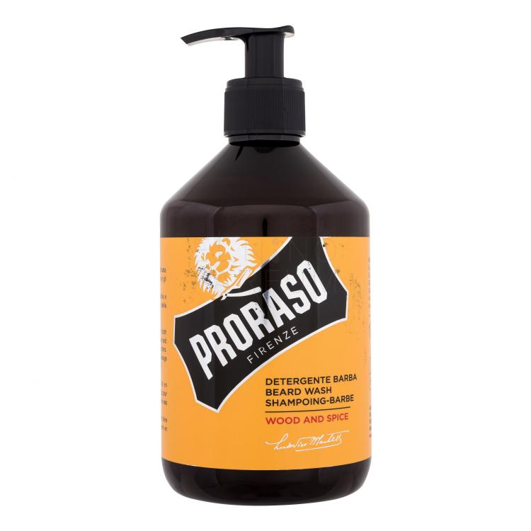 PRORASO Wood &amp; Spice Beard Wash Szampon do zarostu dla mężczyzn 500 ml