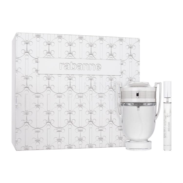 Paco Rabanne Invictus SET1 Zestaw woda toaletowa 100 ml + woda toaletowa 10 ml + metalowa puszka