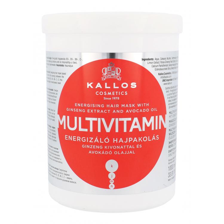Kallos Cosmetics Multivitamin Maska do włosów dla kobiet 1000 ml