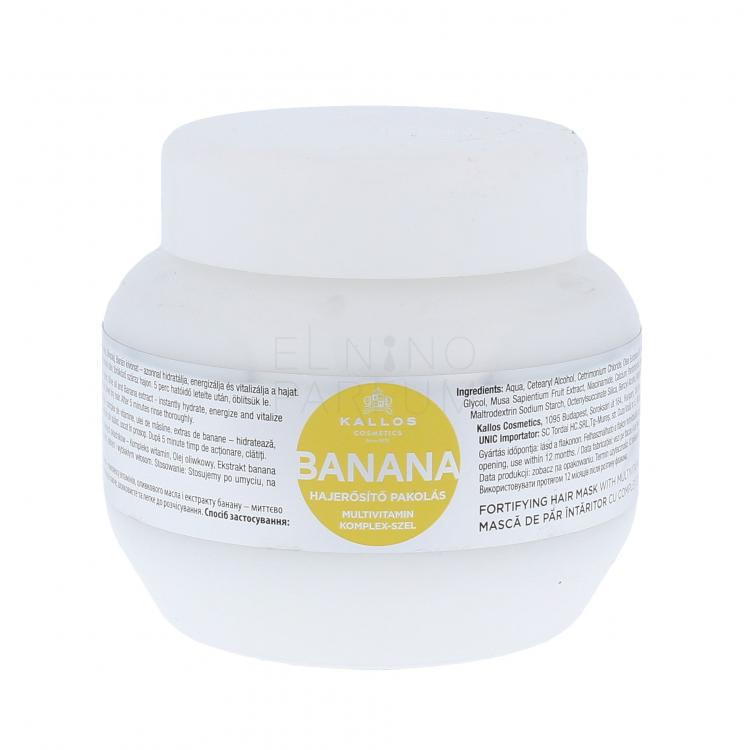 Kallos Cosmetics Banana Maska do włosów dla kobiet 275 ml