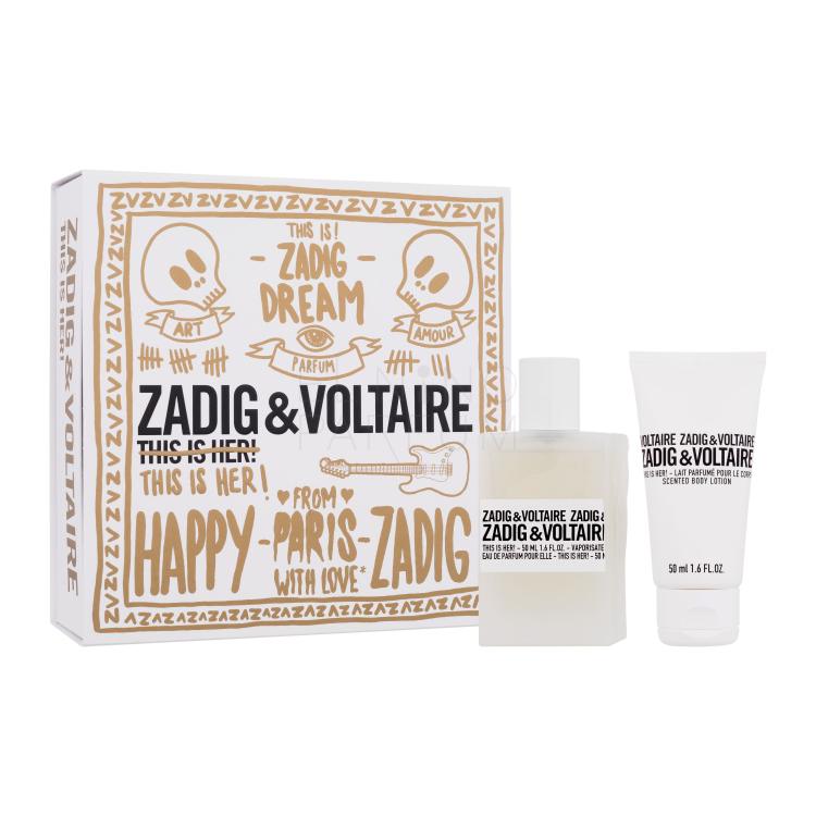 Zadig &amp; Voltaire This is Her! Zestaw woda perfumowana 50 ml + mleczko do ciała 50 ml