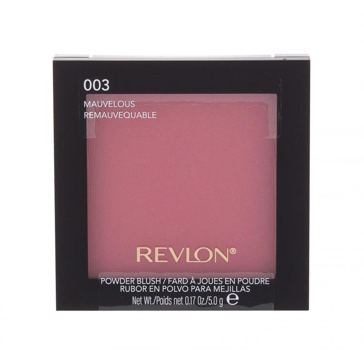 Revlon Powder Blush Róż dla kobiet 5 g Odcień 003 Mauvelous
