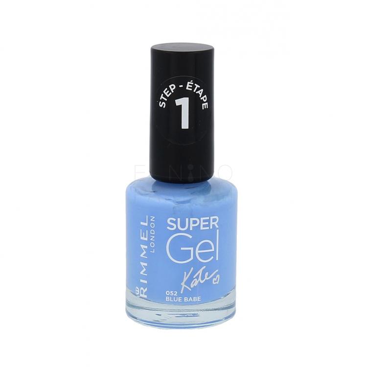 Rimmel London Super Gel By Kate STEP1 Lakier do paznokci dla kobiet 12 ml Odcień 052 Blue Babe