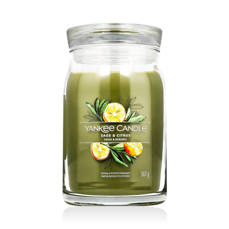 Yankee Candle Signature Sage &amp; Citrus Świeczka zapachowa 567 g