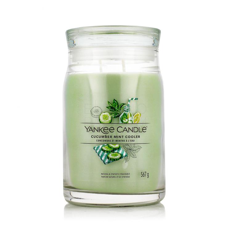 Yankee Candle Signature Cucumber Mint Cooler Świeczka zapachowa 567 g