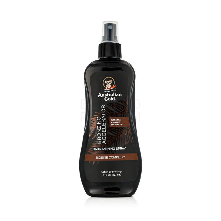Australian Gold Bronzing Accelerator Dark Tanning Spray Preparat do opalania ciała dla kobiet 237 ml