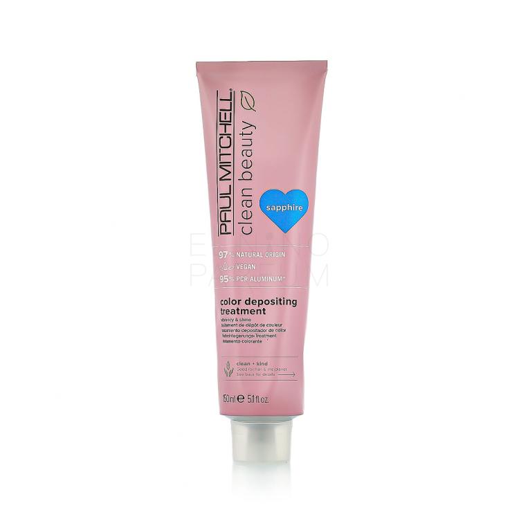 Paul Mitchell Clean Beauty Color Protect Color Depositing Treatment Maska do włosów dla kobiet 150 ml Odcień Sapphire