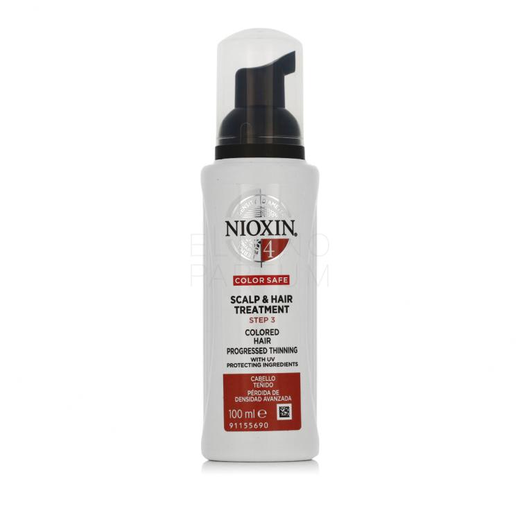 Nioxin System 4 Color Safe Scalp &amp; Hair Treatment Pielęgnacja bez spłukiwania dla kobiet 100 ml
