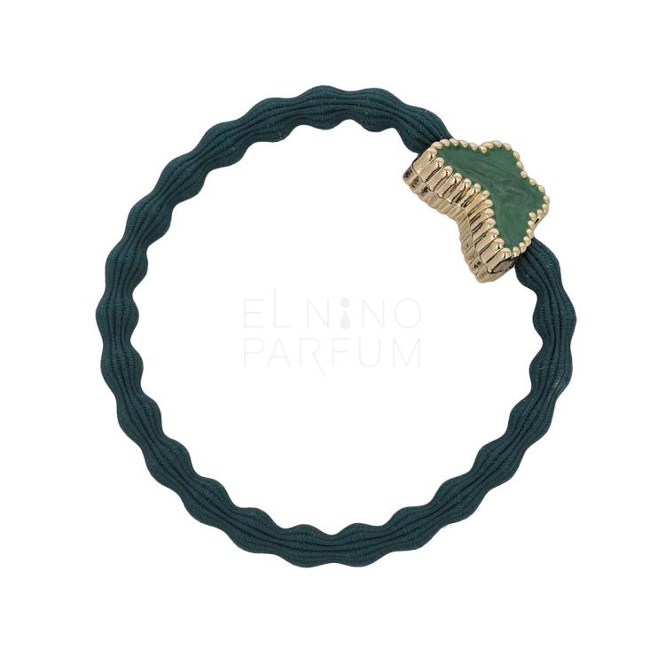 By Eloise London Enamel Gold Butterfly Gumka do włosów dla kobiet 1 szt Odcień Bottle Green