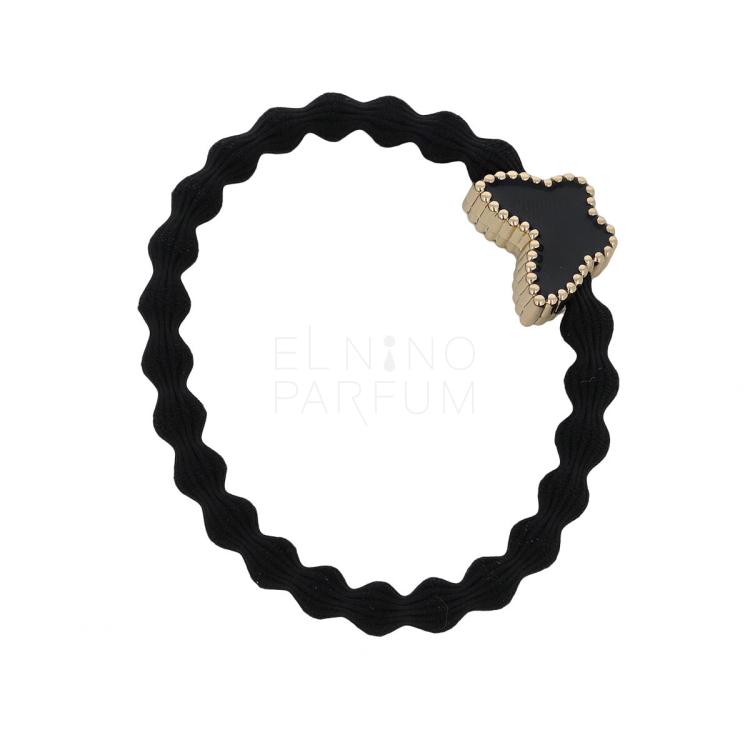 By Eloise London Enamel Gold Butterfly Gumka do włosów dla kobiet 1 szt Odcień černá