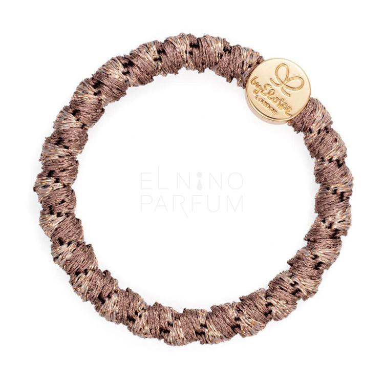 By Eloise London Woven Gold Circle Gumka do włosów dla kobiet 1 szt Odcień Mocha