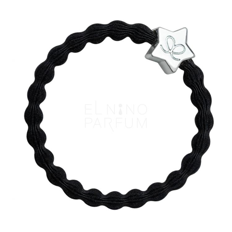 By Eloise London Bling Charms Silver Diamanté Star Gumka do włosów dla kobiet 1 szt Odcień Black