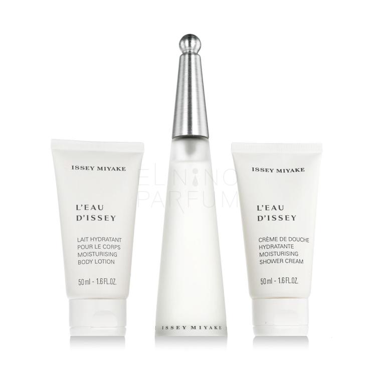 Issey Miyake L&#039;Eau D&#039;Issey Zestaw Edt 50ml + 50ml Balsam + 50ml Żel pod prysznic