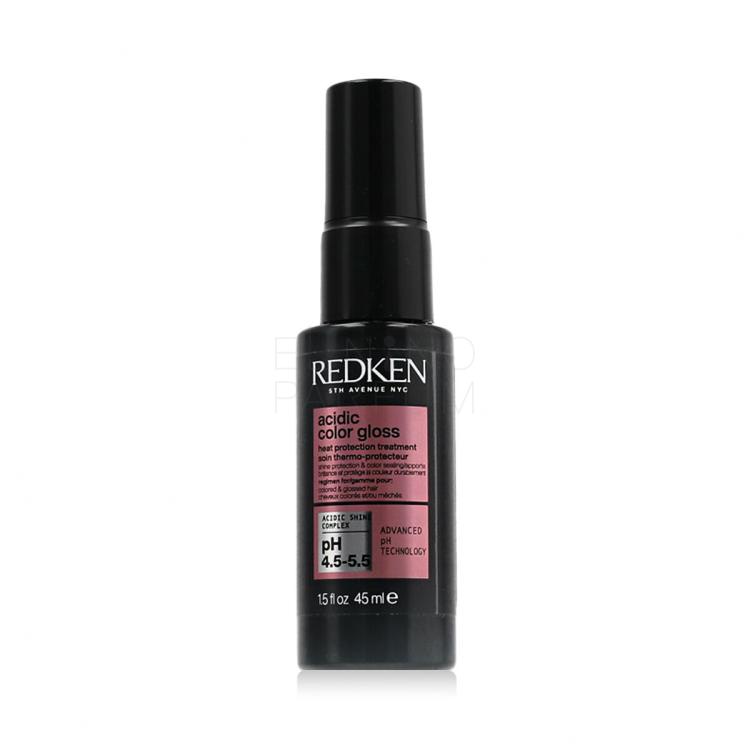 Redken Acidic Color Gloss Heat Protection Treatment Stylizacja włosów na gorąco dla kobiet 45 ml