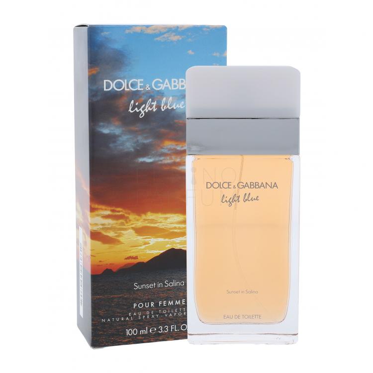 dolce & gabbana light blue sunset in salina