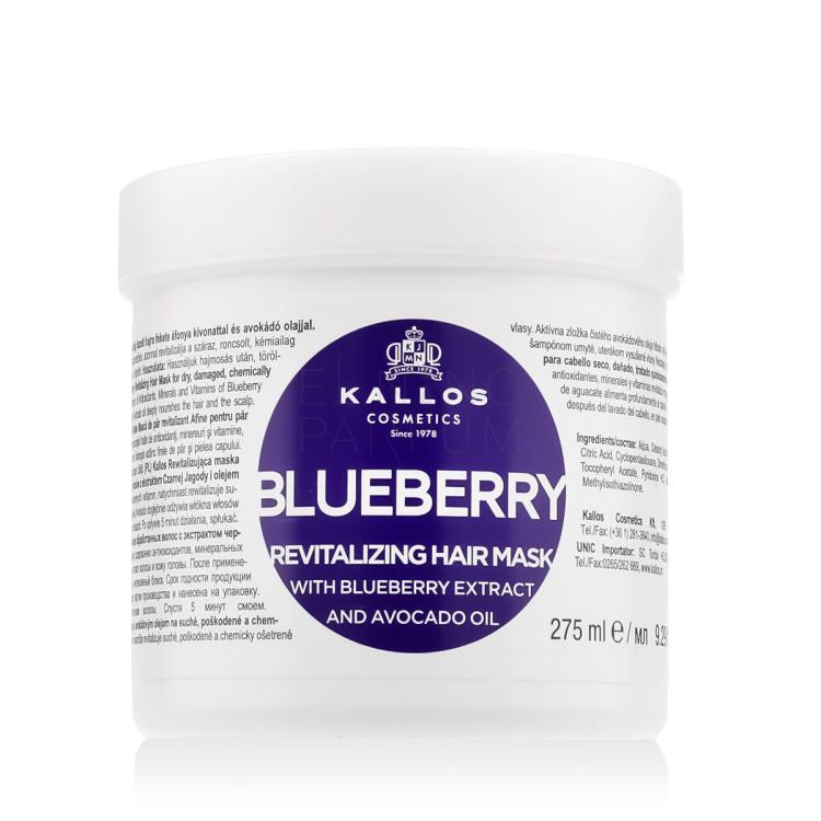 Kallos Cosmetics Blueberry Maska do włosów dla kobiet 275 ml