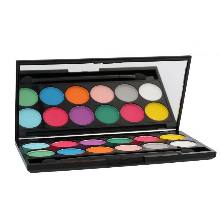 Sleek MakeUP I-Divine Eyeshadow Palette Cienie do powiek dla kobiet 13,2 g Odcień 730 Ultra Mattes V1 Brights