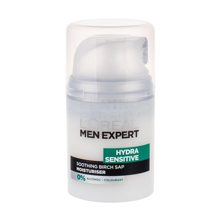 L&#039;Oréal Paris Men Expert Hydra Sensitive Protecting Moisturiser Krem do twarzy na dzień dla mężczyzn 50 ml Uszkodzone pudełko