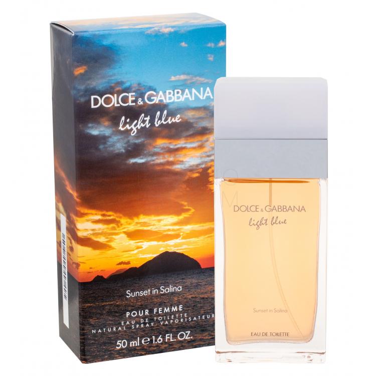 Dolce&amp;Gabbana Light Blue Sunset in Salina Woda toaletowa dla kobiet 50 ml Uszkodzone pudełko