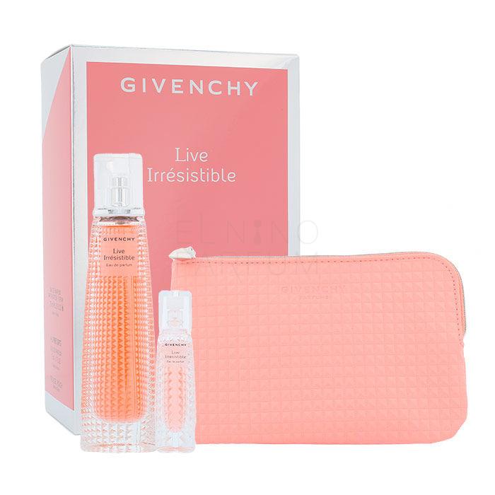 Givenchy Live Irrésistible Zestaw Edp 75ml + 3ml Edp + Cosmetic Bag