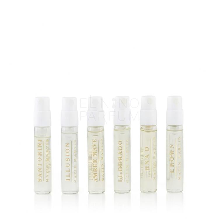 Matin Martin Discovery Set Zestaw EDP Illusion 2 ml + EDP El Dorado 2 ml + EDP Raa'd 2 ml + EDP Amber Wave 2 ml + EDP Santorini 2 ml + EDP Crown 2 ml