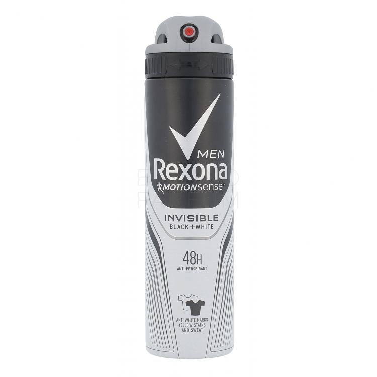 Rexona Men Invisible Black + White 48H Antyperspirant dla mężczyzn 150 ml